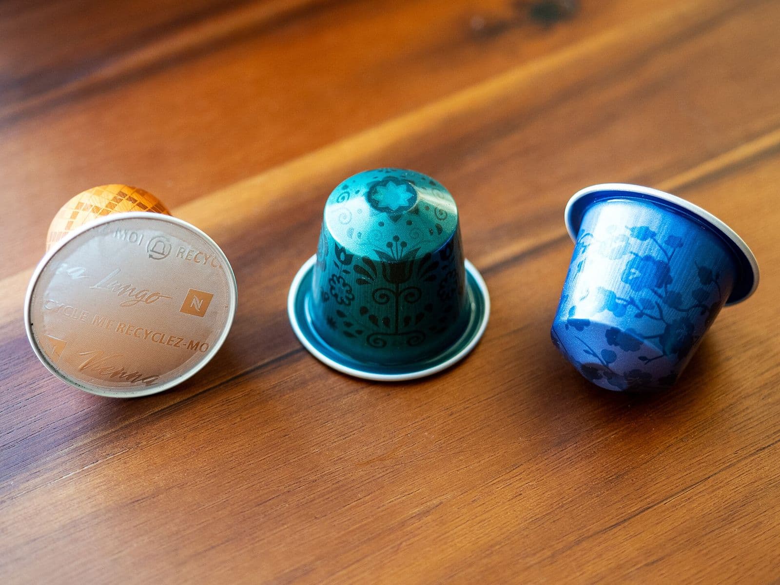 Cápsulas de café de colores