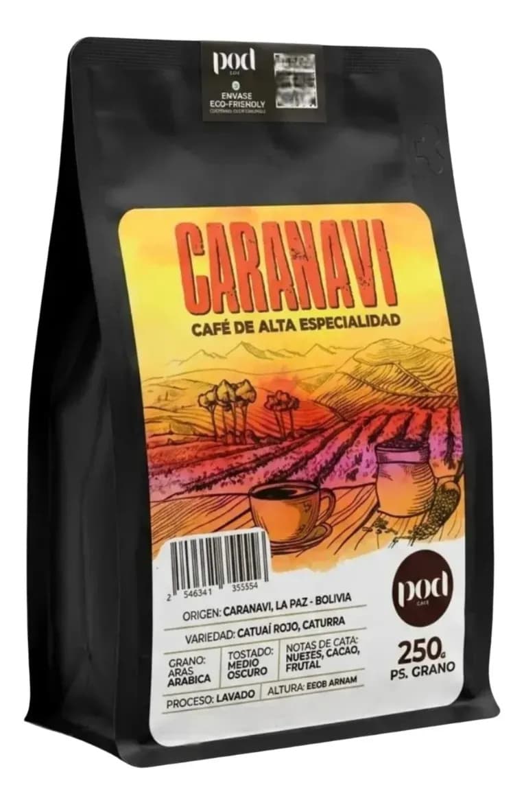 Café Caranavi De Especialidad Tostado En Grano 250g