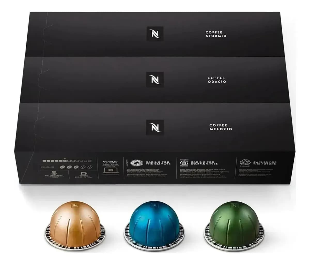 Cápsulas Nespresso Vertuo Pack 30 Tueste Medio Y Oscuro