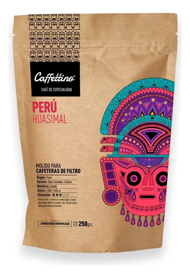 Café De Especialidad Caffettino Perú Filtro 250grs