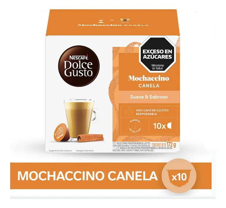 Capsulas Dolce Gusto Nescafe Mocaccino Canela