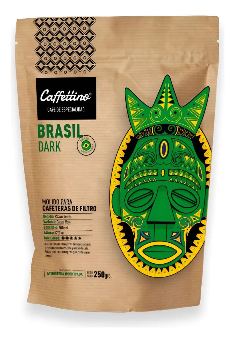 Café De Especialidad Caffettino Brasil Dark Filtro 250gr
