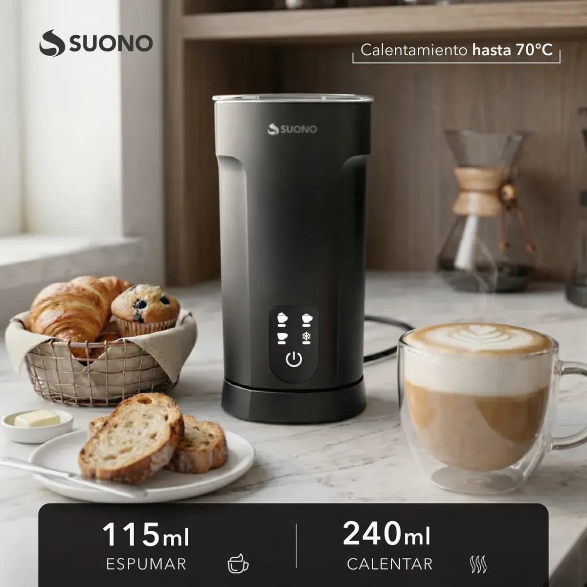 Foto 8 de la publicación de SUONO ARGENTINA: Suono Combo Cafetera + Espumador