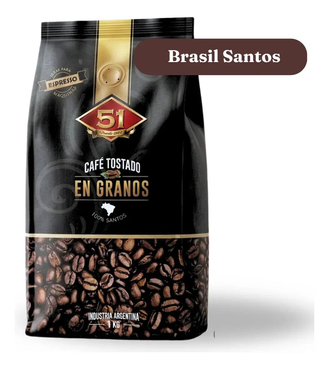 Café En Grano Brasil Santos Tostado Café 51 1kg