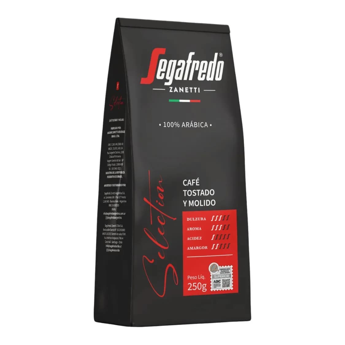 Cafe Molido Selection Segafredo Zanetti 250 G.