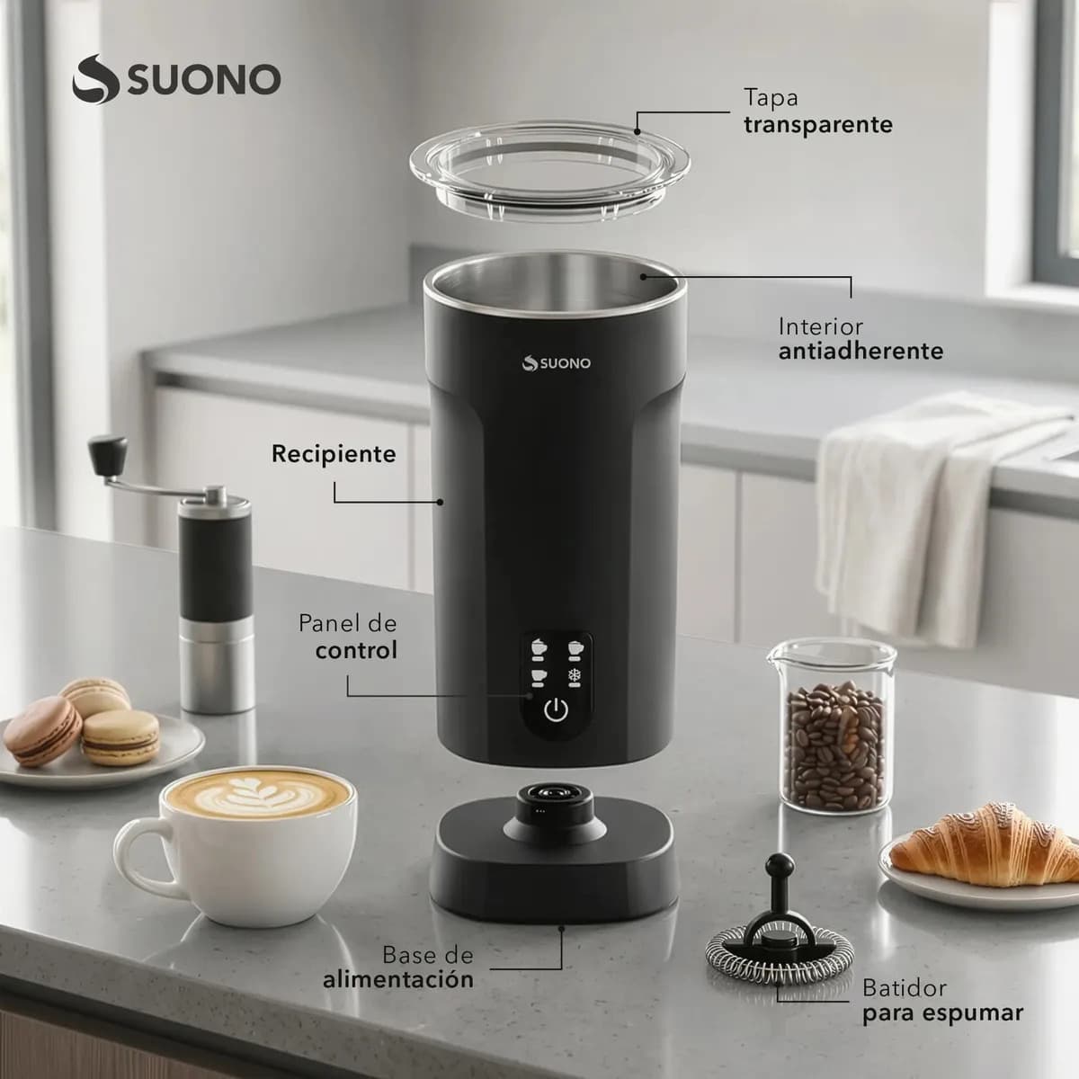 Foto 7 de la publicación de SUONO ARGENTINA: Suono Combo Cafetera + Espumador