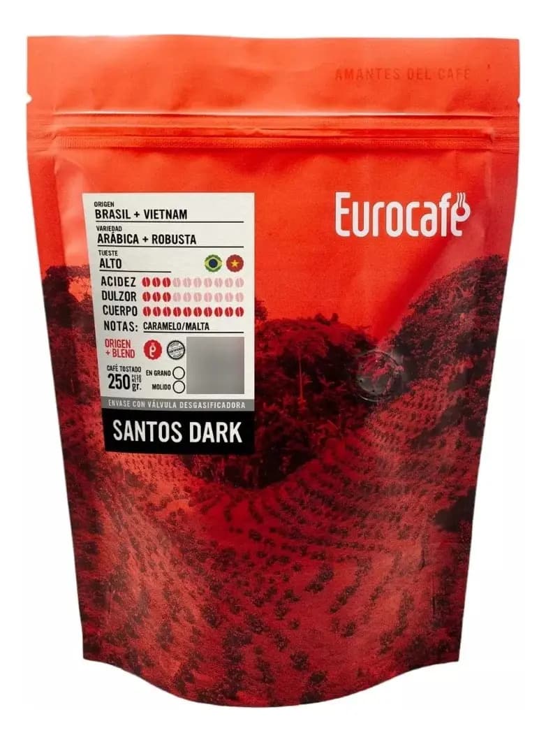 Cafe De Especialidad Eurocafe Santos Dark 250gr